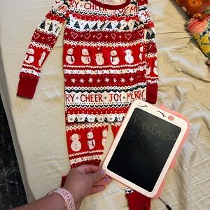 Little Sleepies Red and White Holiday Pajama Set